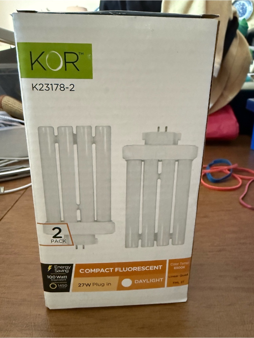 Daylight Compact Fluorescent 2-Pack - White
